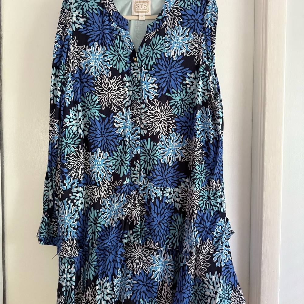 Sail to Sable Tiered Swing Dress - Picture 2 of 3